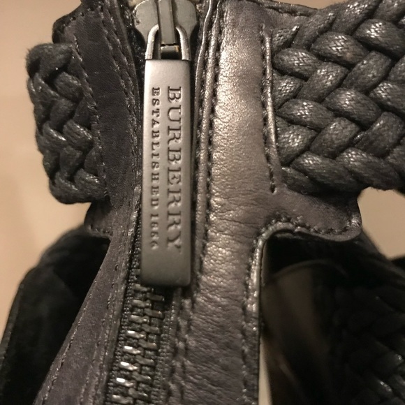 Burberry Braided Strap Platform Sandals - Picture 5 of 7